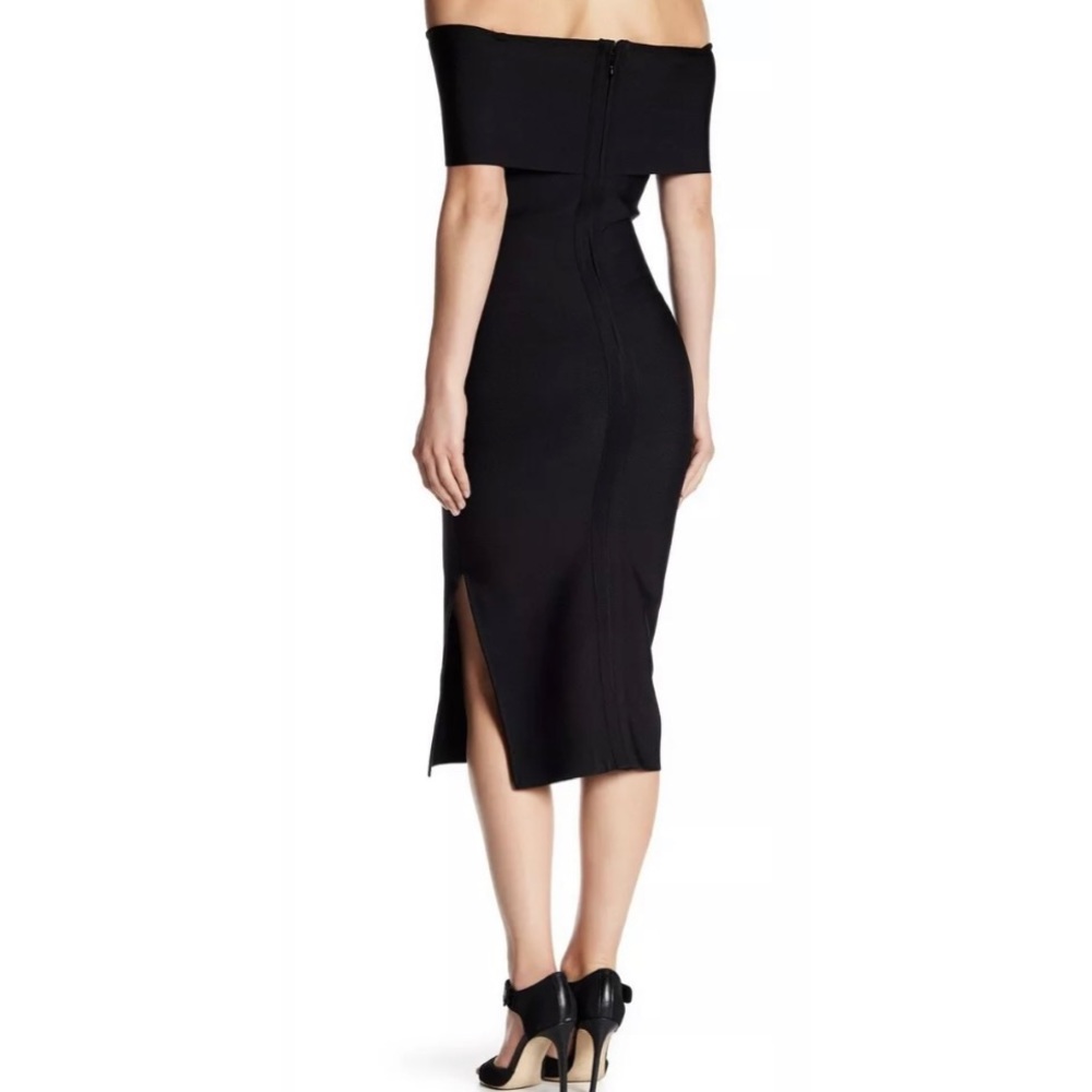 ✨ NEW Dalia Macphee black off the shoulder dress - Picture 2 of 6